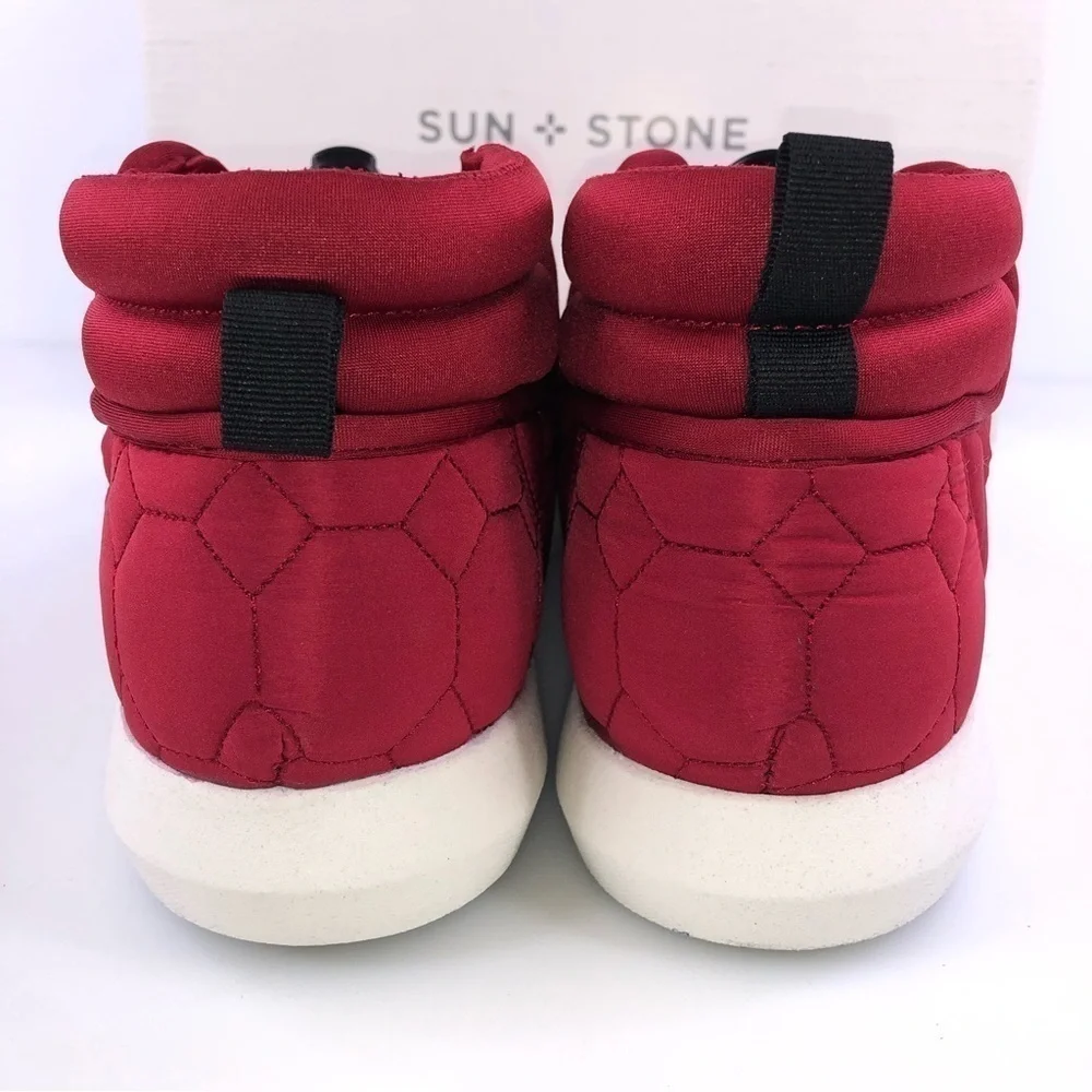 Sun Stone Fin Quilted Lace-Up Puffer Mens Boots, Size 10.5M - Picture 8 of 10